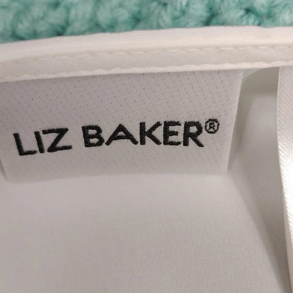 Liz Baker women's floral lace long sleeved blouse size 16 - Picture 2 of 12